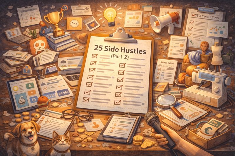 25 Side Hustle Ideas to Earn Extra Income Without Quitting Your Full-Time Job (Part 2)